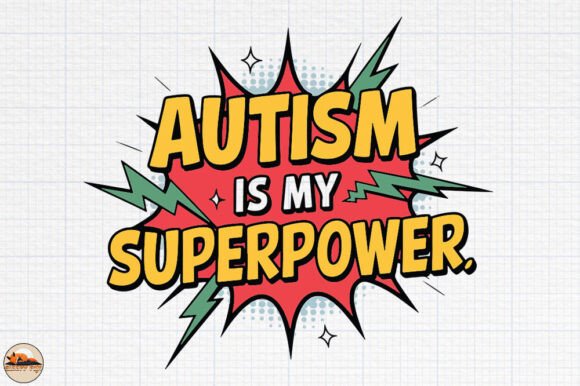 Autism Superpower Graphics for Crafts & Branding