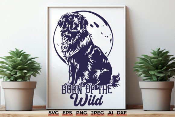 Born of the Wild Dog Graphics for Crafts & Branding