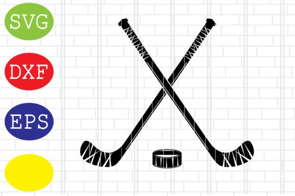 Crossed Hockey Sticks Svg: Graphics for Crafts