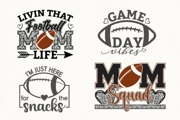 Football Mom Squad: Graphics for Crafts & Sales