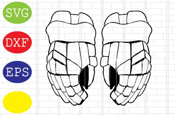 Hockey Player Gloves Svg: Graphics for Crafts