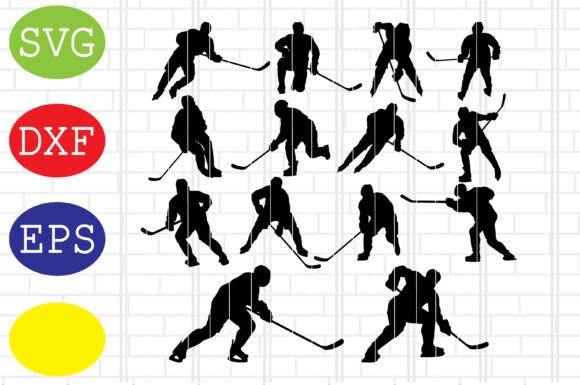 Ice Hockey Player Svg: Graphics for Crafts
