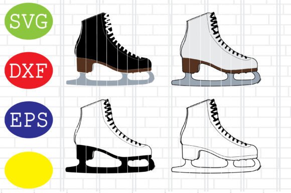 Ice Skating Boots Svg: Premium Graphics for Crafts
