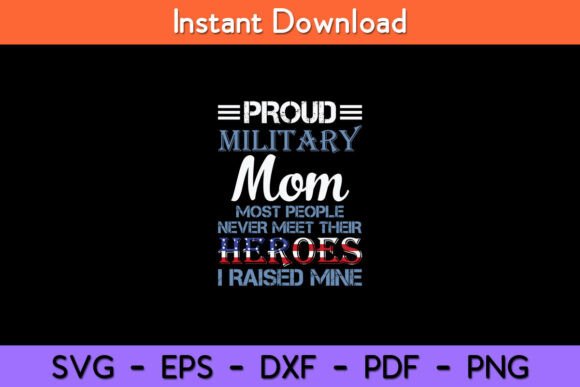 Military Mom Hero Graphics for Crafts