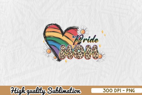 Pride Mom PNG: Vibrant Graphics for Crafts & Blogs