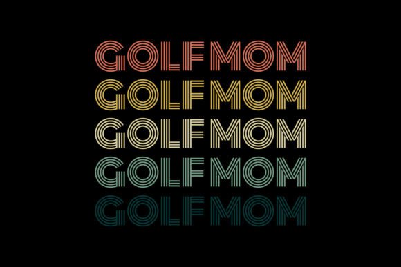 Retro Golf Mom Graphics for Crafts & Branding