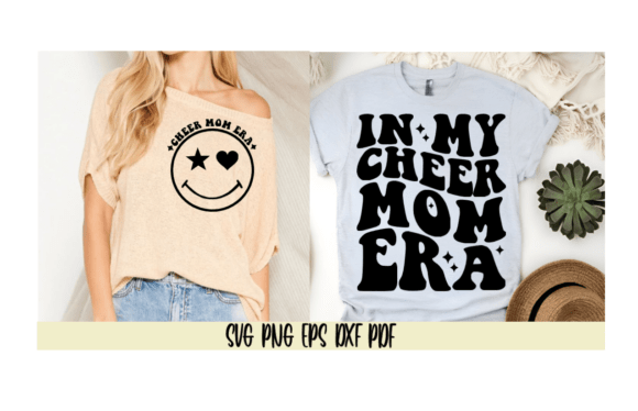 Retro Smiley Graphics for Cheer Mom Crafts