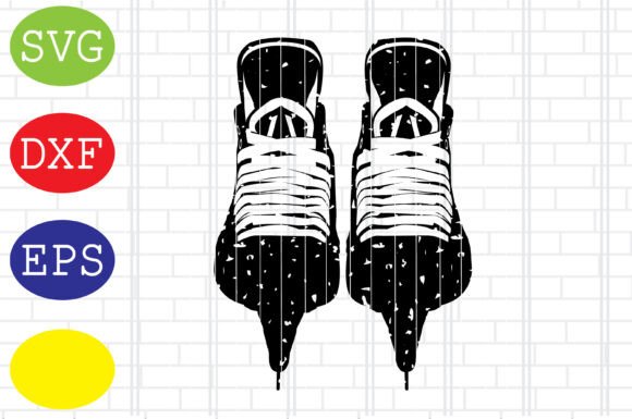 Review: Distressed Hockey Ice Skates SVG for Embroidery